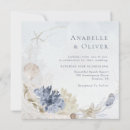 Search for seashells square invitations Modern