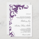 Search for elegant purple wedding invitations Classy