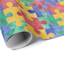Search for puzzle wrapping paper Yellow