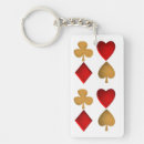 Search for four key rings Hearts