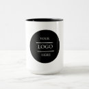 Search for business logo mugs Black and white