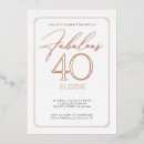 Search for silver 40th birthday invitations Forty and fabulous