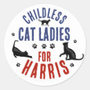 Search for funny cat stickers Kamala harris for president