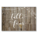 Search for four table cards White