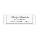 Search for black tie return address labels Black and white