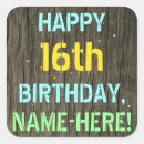 Search for 16th sixteen 16 years old stickers Birthday party