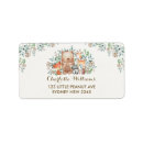 Search for forest animals return address labels Bear