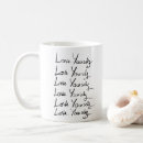 Search for love yourself coffee mugs Black and white
