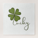 Search for four leaf clover puzzles Shamrock