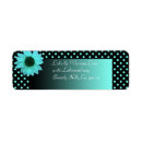 Search for daisy wedding return address labels Teal
