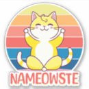 Search for funny yoga stickers Kitty