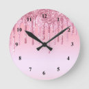 Search for pink drip clocks Modern
