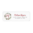Search for pinecone return address labels Christmas wreath