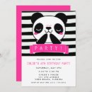 Search for panda party invitations Pink