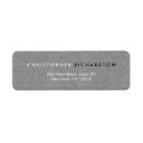 Search for linen return address labels Grey