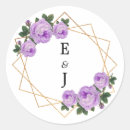 Search for purple floral wedding stickers Party