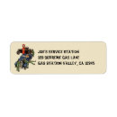 Search for old car return address labels Cars