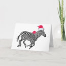 Search for zebra christmas cards Santa