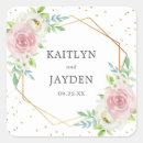 Search for floral chic wedding stickers Trendy