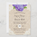 Search for burlap and purple wedding invitations Elegant