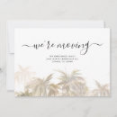 Search for palm tree moving announcement cards Florida