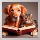 Search for cat reading posters Dog