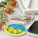 Search for flowers peace sign key rings Flower power