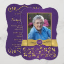 Search for royal purple birthday invitations Purple and gold