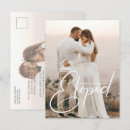 Search for reception wedding announcement cards Eloped