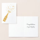 Search for champagne bottle cards Gold