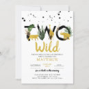 Search for gold safari invitations Palm leaves