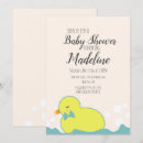 Search for yellow duck baby shower invitations Blue