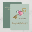 Search for new house congratulations cards Welcome home
