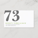 Search for numbered business cards Professional