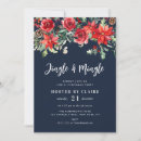 Search for navy christmas invitations Jingle and mingle