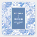 Search for blue floral wedding stickers Watercolor flowers