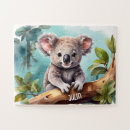 Search for koala bear puzzles Watercolor