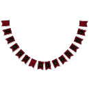 Search for red and gold bunting flags Black