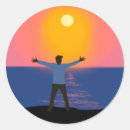 Search for saluting stickers Sunset