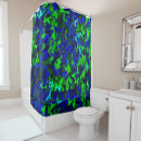 Search for shiny shower curtains Green