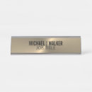 Search for metallic gold name plates Professional