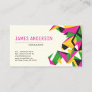 Search for geometry business cards Retro