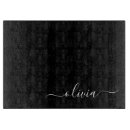 Search for black and white chopping boards Initials