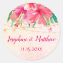 Search for string of lights wedding stickers Tropical