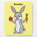 Search for rabbit with carrots mousepads Bunny
