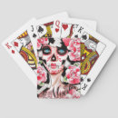 Search for skull playing cards Woman