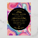 Search for rainbow bar bat mitzvah invitations Colourful