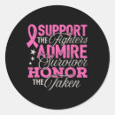 Search for breast cancer fighter stickers October