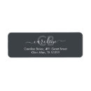 Search for grey and black return address labels Stylish