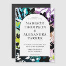 Search for purple and lime green invitations Modern